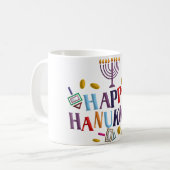ハッピーハヌカー コーヒーマグカップ (正面左)