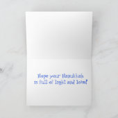 ハッピーハヌカー シーズンカード (内部)