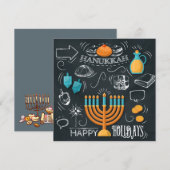 ハッピーハヌカー シーズンカード (正面/裏面)