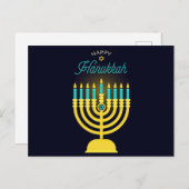 ハッピーハヌカー シーズンポストカード (正面/裏面)