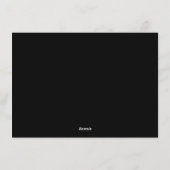 ハッピーハヌカー |スクリプモダント白黒3写真 シーズンカード (裏面)