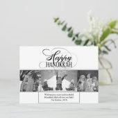 ハッピーハヌカー |スクリプモダント白黒3写真 シーズンカード (スタンド正面)
