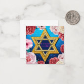 ハッピーハヌカー ノートカード (正面/裏面インサイチュ)