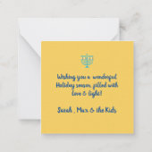 ハッピーハヌカー ノートカード (裏面)