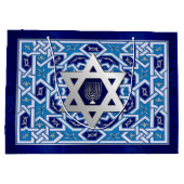 ハッピーハヌカー/ハッピーハヌカー（ユダヤ教の祭り） ラージペーパーバッグ (裏面)