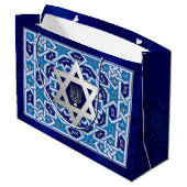 ハッピーハヌカー/ハッピーハヌカー（ユダヤ教の祭り） ラージペーパーバッグ (裏面アングル)