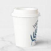 ハッピーハヌカー(ブルー葉の) 紙コップ (右)