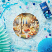 ハッピーハヌカー ペーパープレート (パーティー)