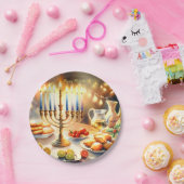 ハッピーハヌカー ペーパープレート (パーティー)