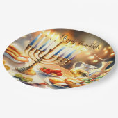 ハッピーハヌカー ペーパープレート (アングル)