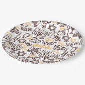 ハッピーハヌカー ペーパープレート (アングル)