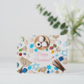 ハッピーハヌカー ポストカード (スタンド正面)