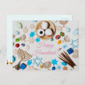 ハッピーハヌカー ポストカード (正面/裏面)