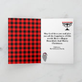 ハッピーハヌカー&メリークリスマスホリデーカード シーズンカード (内部)