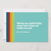 ハッピーハヌカー（ユダヤ教の祭り）クリスマスホリデーオールデイズ 招待状 (裏面)