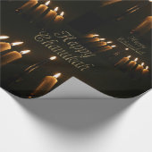 ハッピーハヌカー(ユダヤ教の祭り)ハヌッカランプ(ユダヤ教)メノラーライトキャンドル ラッピングペーパー (角)