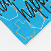 ハッピーハヌカー(ユダヤ教の祭り)フリースブランケット フリースブランケット (角)