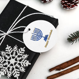 ハッピーハヌカー(ユダヤ教の祭り)(ユダヤ教)メノラー フェイバータグ