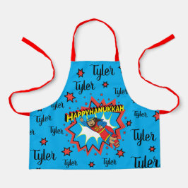 ハッピーハヌカー（ユダヤ教の祭り）ユダーヒーロー エプロン