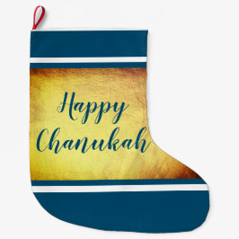 ハッピーハヌカー（ユダヤ教の祭り） ラージクリスマスストッキング