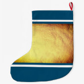 ハッピーハヌカー（ユダヤ教の祭り） ラージクリスマスストッキング (裏面)