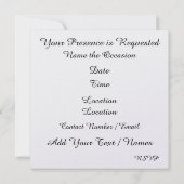 ハッピーハヌカー（ユダヤ教の祭り）招待状 招待状 (裏面)