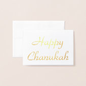 ハッピーハヌカー（ユダヤ教の祭り） 箔カード (封筒付き正面)