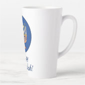 ハッピーハヌカー（ユダヤ教の祭り）!9本枝の大燭台 カフェラテマグ (右)