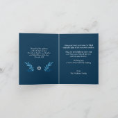 ハッピーハヌカー（ユダヤ教）メノラースターズカスタマイズカード サンキューカード (内部)