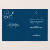 ハッピーハヌカー(ユダヤ教)メノラーホリ実在ーシェル 箔カード (内部)