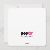 ハッピーハヌカー(ユダヤ教)メノラーユダヤ人ユダヤかわいいキャンドル シーズンカード (裏面)