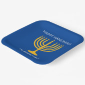 ハッピーハヌカー（ユダヤ教）メノラー ペーパープレート (傾斜あり)