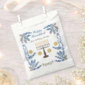 🕎ハッピーハヌカー、水彩画 フェイバーバッグ (クリップ留めされた状態)