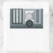 ハッピーハヌカー 長方形シール (バッグ)