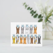 ハッピーハヌカーfor猫好き シーズンポストカード (スタンド正面)