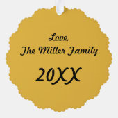 ハッピーハヌカーfrom NYC(ユダヤ教)メノラーワシントンスクエア オーナメントカード (裏面)