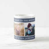 ハッピーハヌカ最高のバブベカスタムー コーヒーマグカップ (中央)