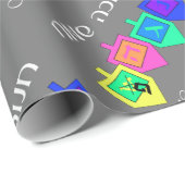 ハッピーハヌカ語（ヘブライ語） ラッピングペーパー (ロールコーナー)