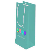 ハッピーハヌカ語（ヘブライ語） ワインギフトバッグ (裏面アングル)