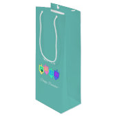 ハッピーハヌカ語（ヘブライ語） ワインギフトバッグ (正面アングル)