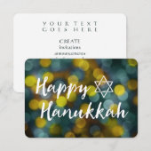 ハッピーハヌカ・ボケライト 招待状 (正面/裏面)