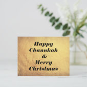 ハッピーハヌカ & メリークリスマス ホリデー ポストカード (スタンド正面)