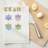 ハッピーハヌッカキッチンタオル キッチンタオル (四つ折り)