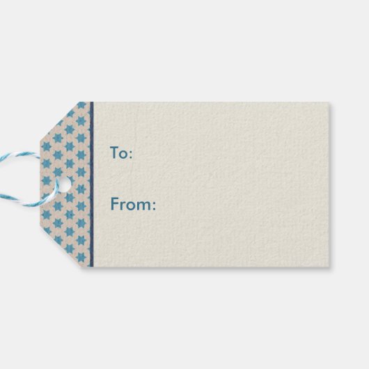 ハッピーハヌッカギフトラベル ギフトタグ (裏面横)