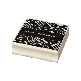 ハッピーハヌッカゴム印 ラバースタンプ