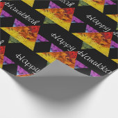 ハッピーハヌッカスターオブダビッドラッピング紙 ラッピングペーパー (角)