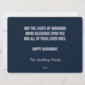 ハッピーハヌッカスターオブデイビッドキュートトレンディー シーズンカード (裏面)