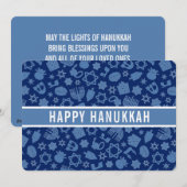 ハッピーハヌッカスターオブデイビッドキュートトレンディー シーズンカード (正面/裏面)