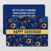 ハッピーハヌッカスターオブデイビッドキュートトレンディー シーズンカード (正面/裏面)