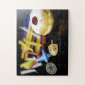 ハッピーハヌッカスターオブデイヴィッド(ユダヤ教)メノラードレデルスリップ ジグソーパズル (縦)